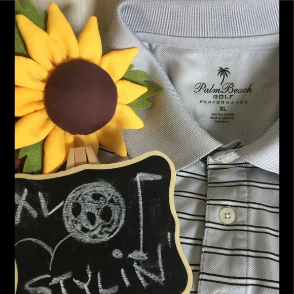 Men’s Palm Beach Performance Golf Shirt XL - Picture 3 of 3